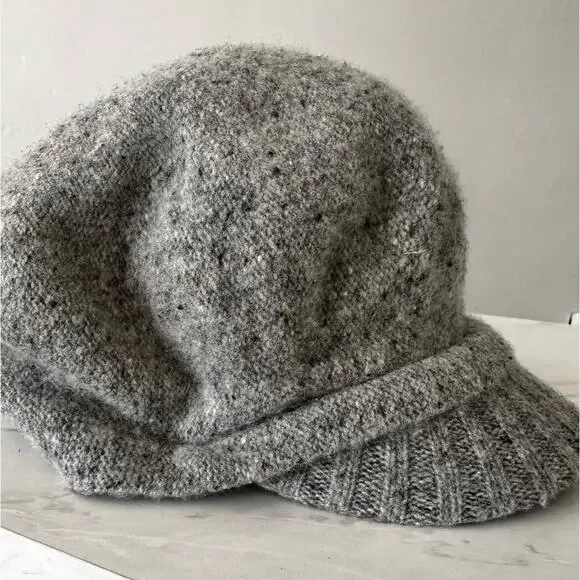 Lauren Ralph Lauren Lambs Wool Winter Billed Hat Cap One Size